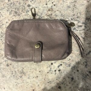 HOBO Taupe Leather Wallet